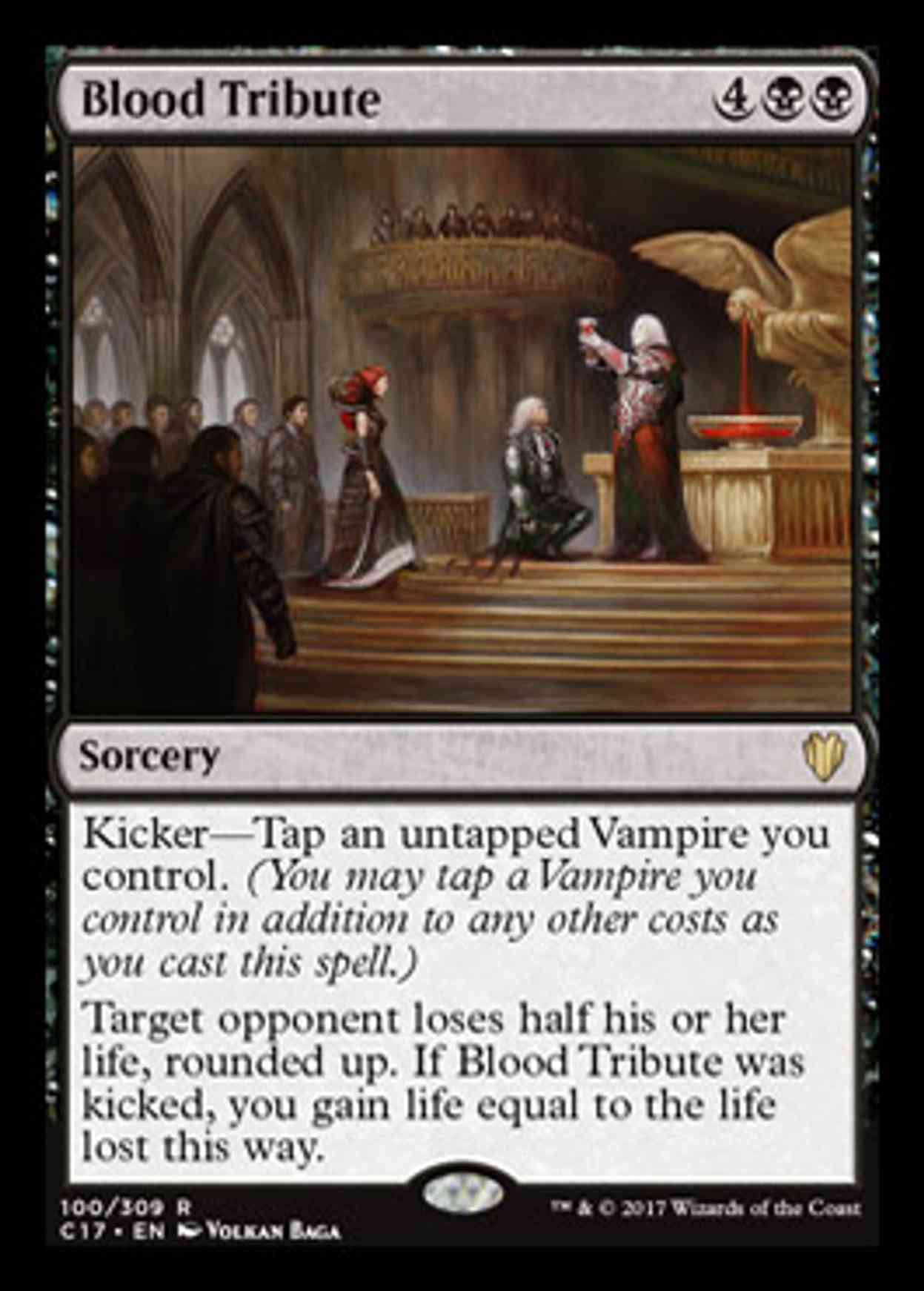 Blood Tribute magic card front
