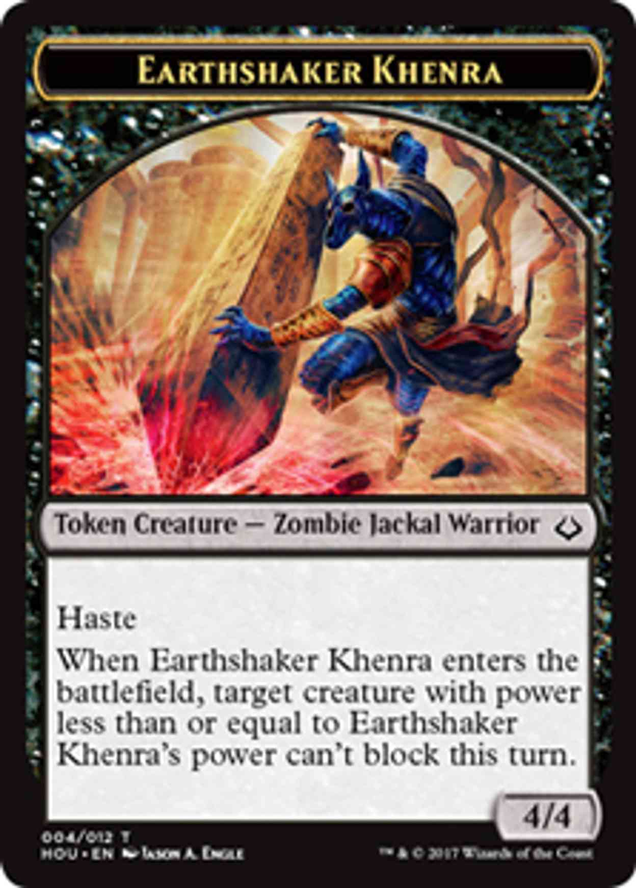 Earthshaker Khenra Token magic card front