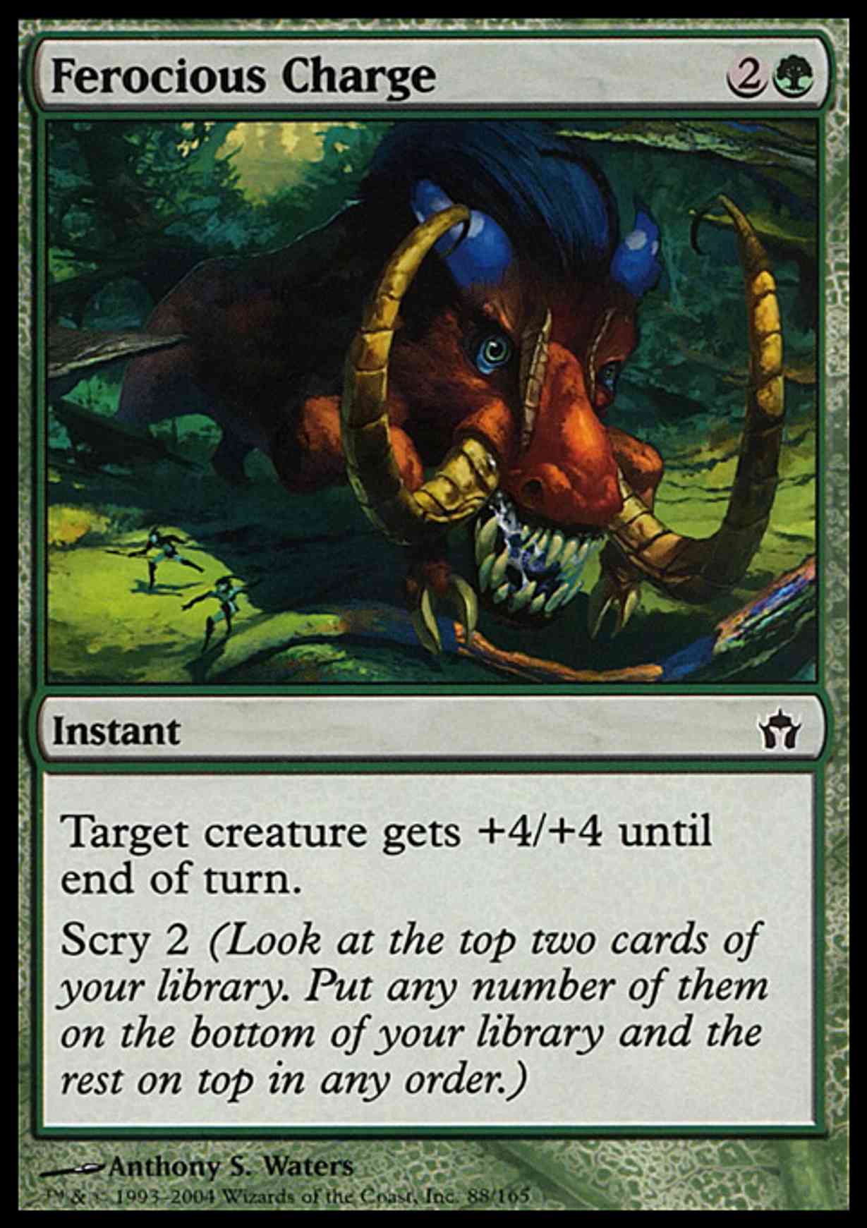 Ferocious Charge magic card front