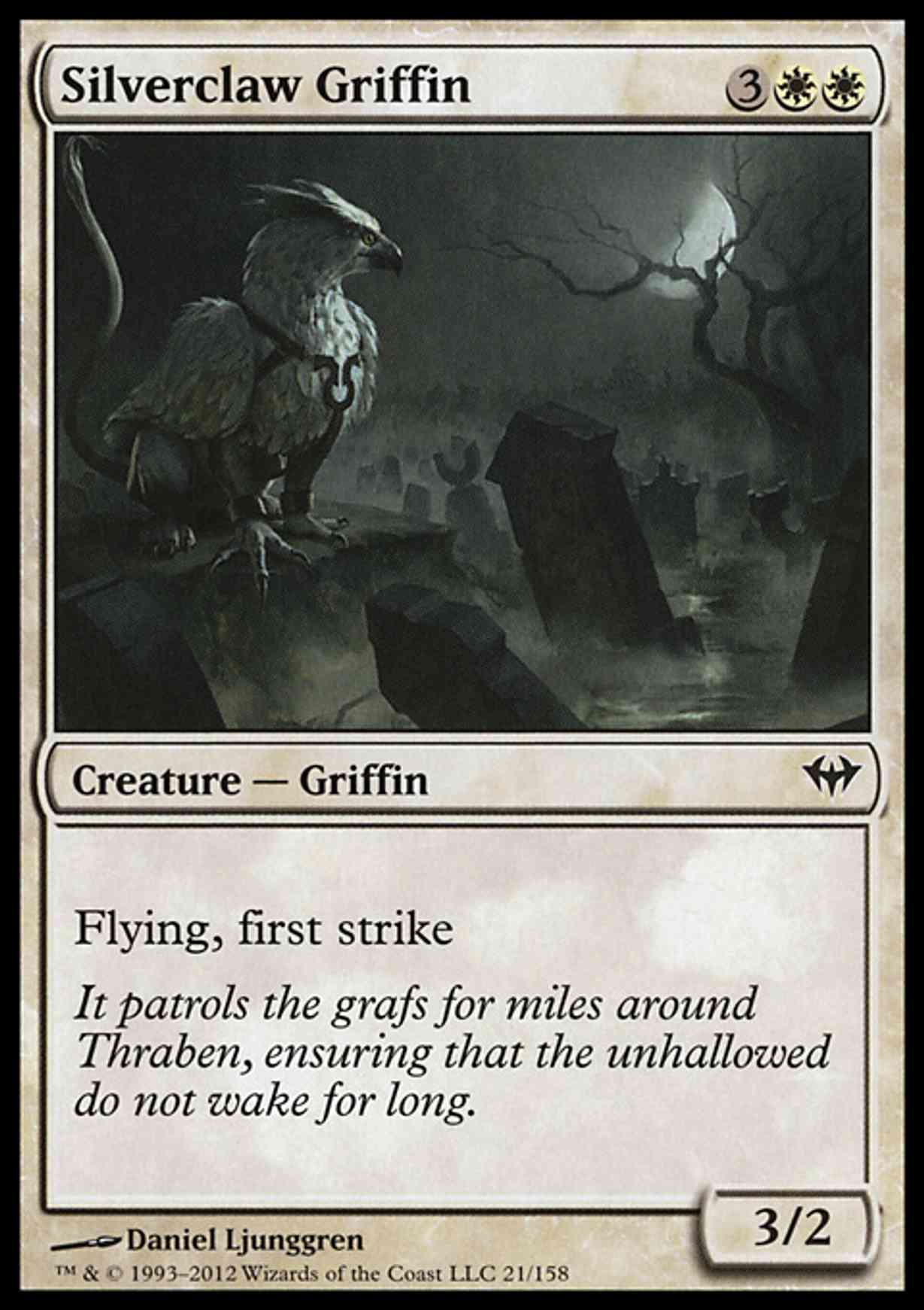 Silverclaw Griffin magic card front