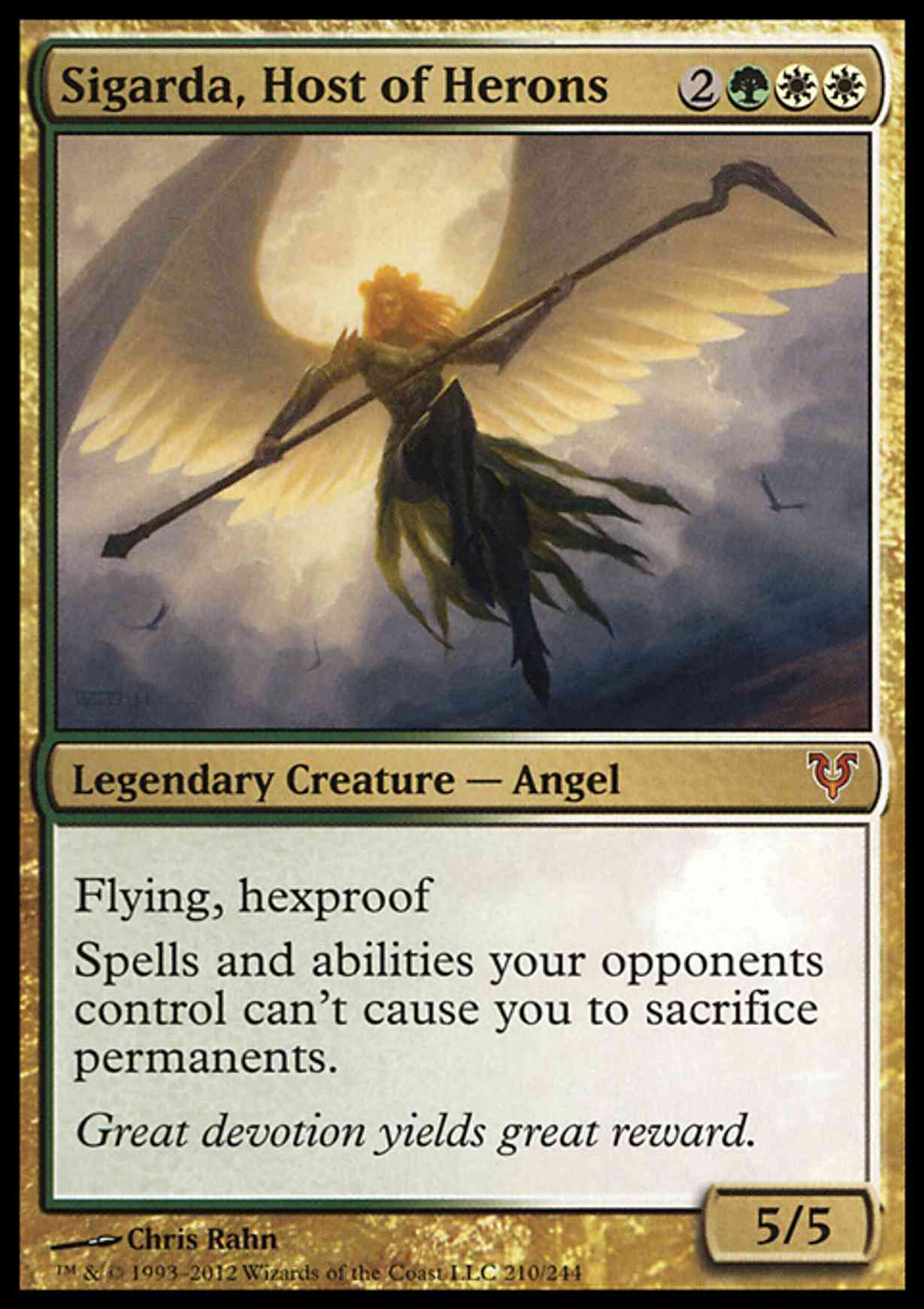 Sigarda, Host of Herons magic card front