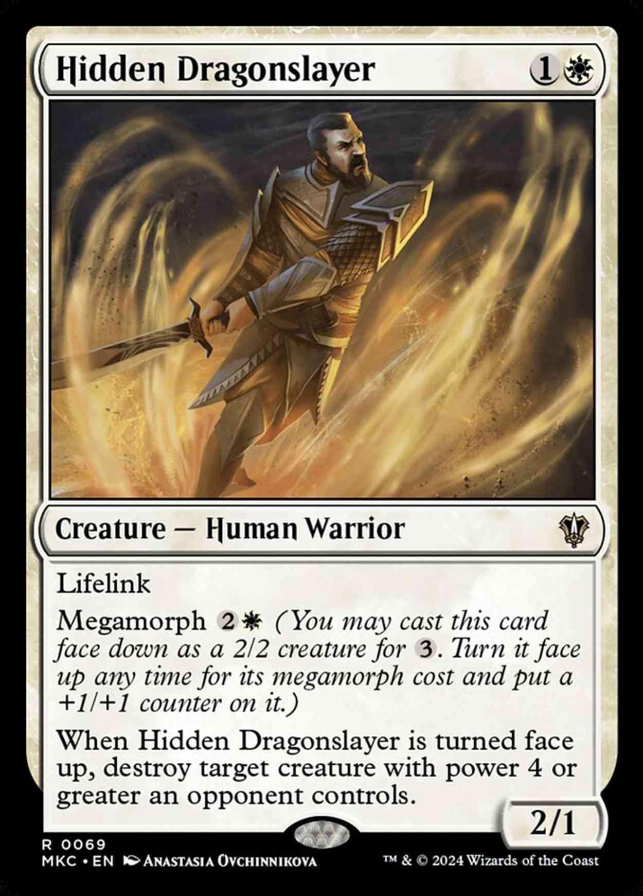 Hidden Dragonslayer magic card front