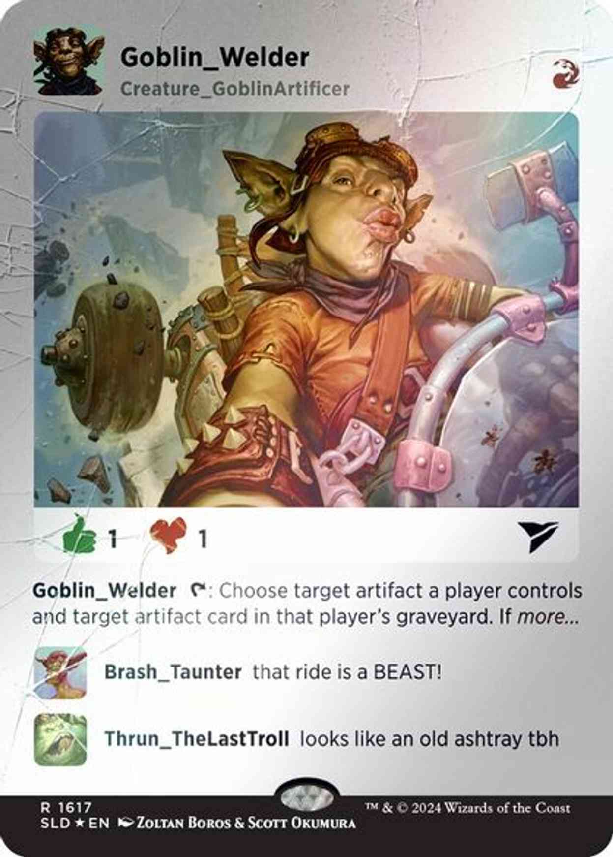 Goblin Welder (Rainbow Foil) magic card front