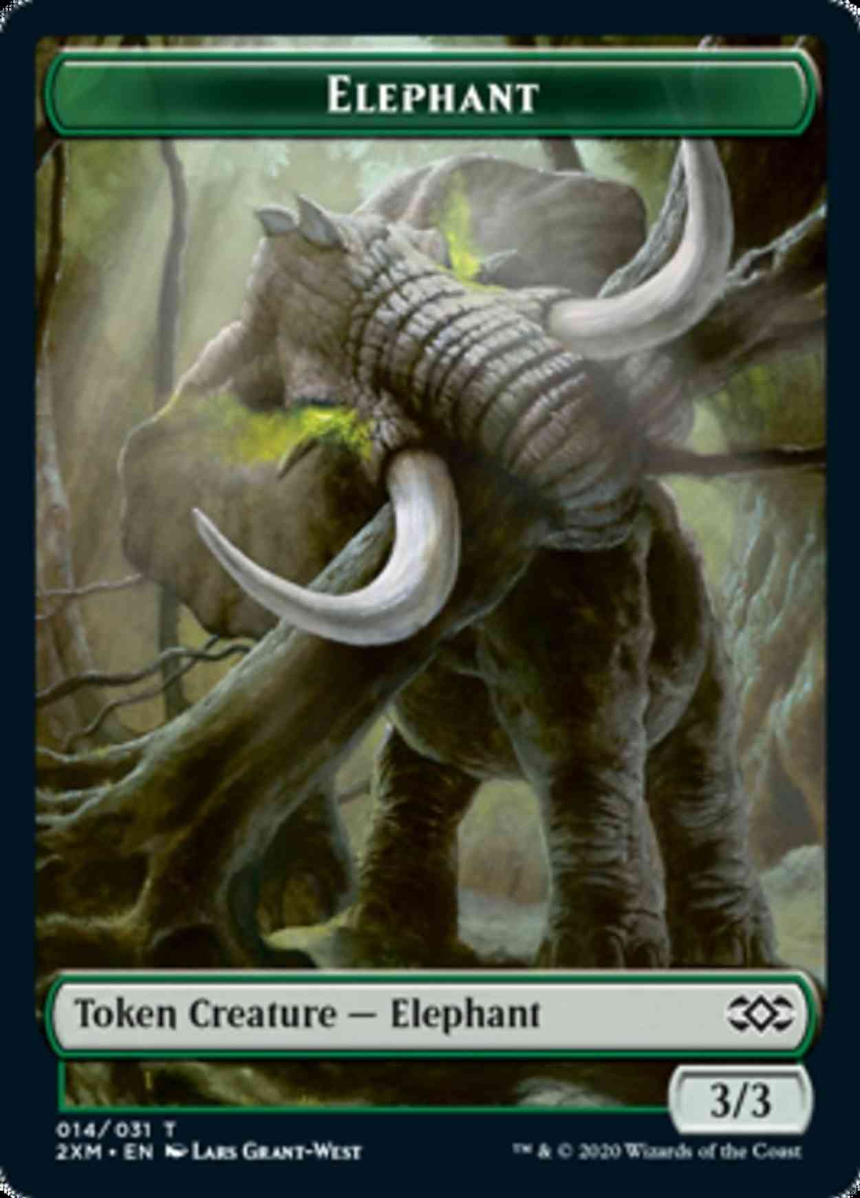 Elephant // Marit Lage Double-sided Token magic card front