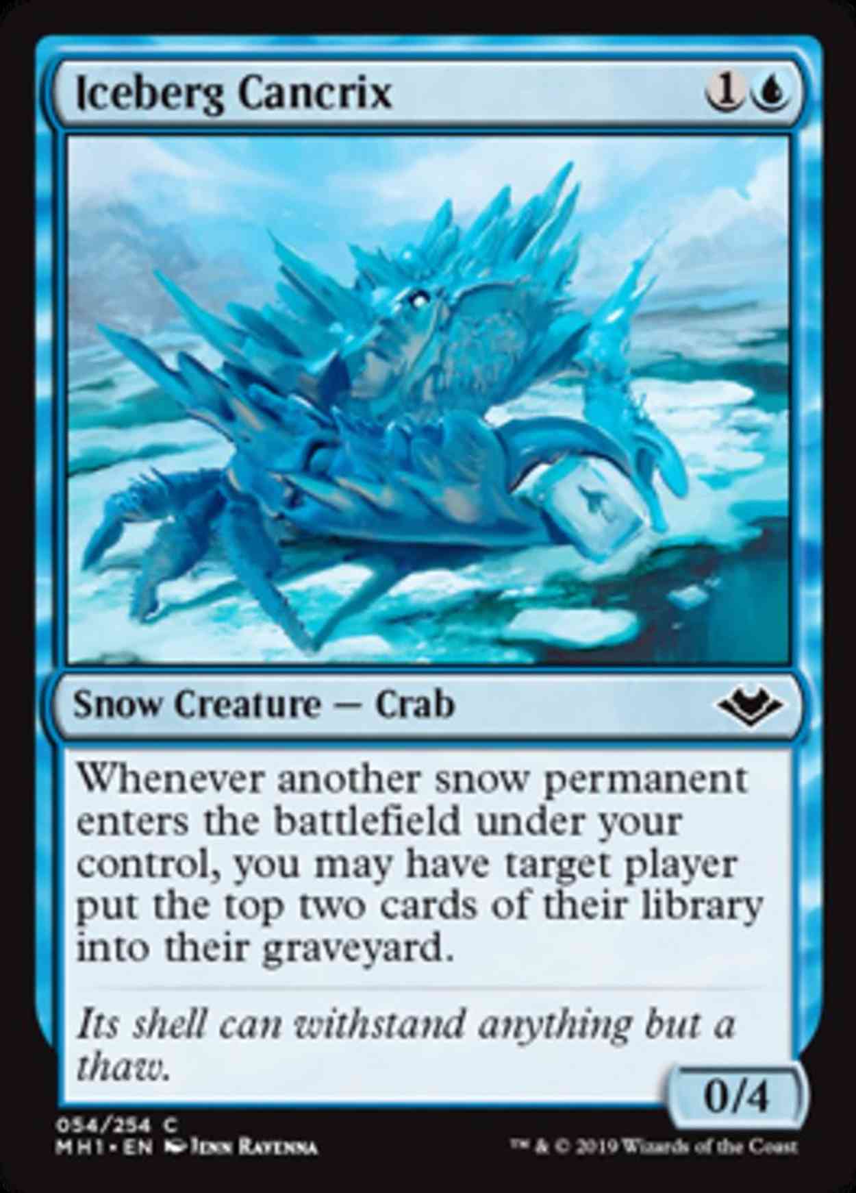 Iceberg Cancrix magic card front