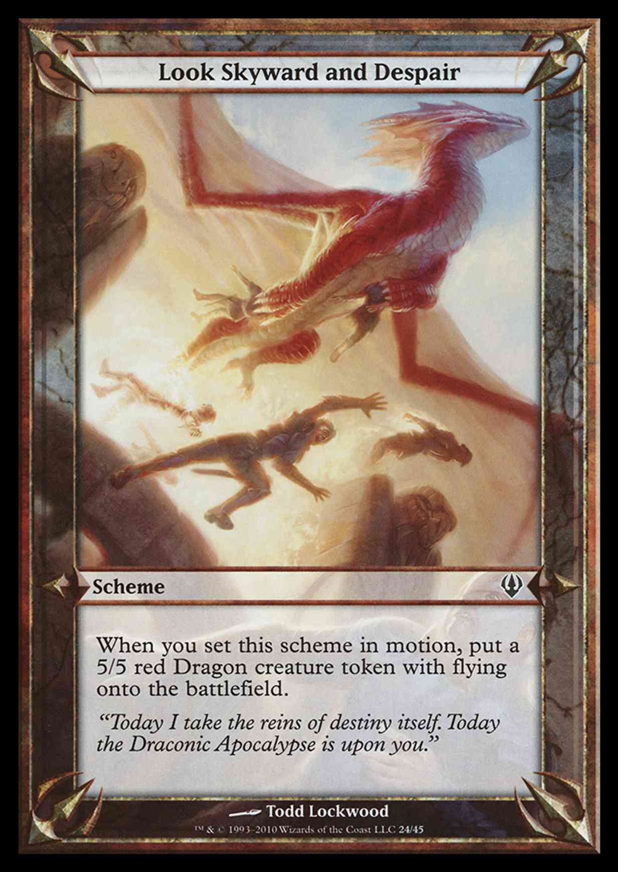 Look Skyward and Despair (Archenemy) magic card front