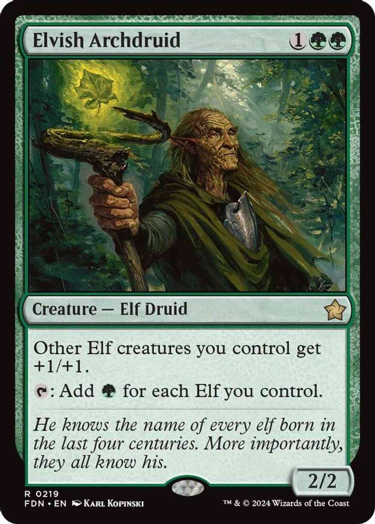 Elvish Archdruid magic card front