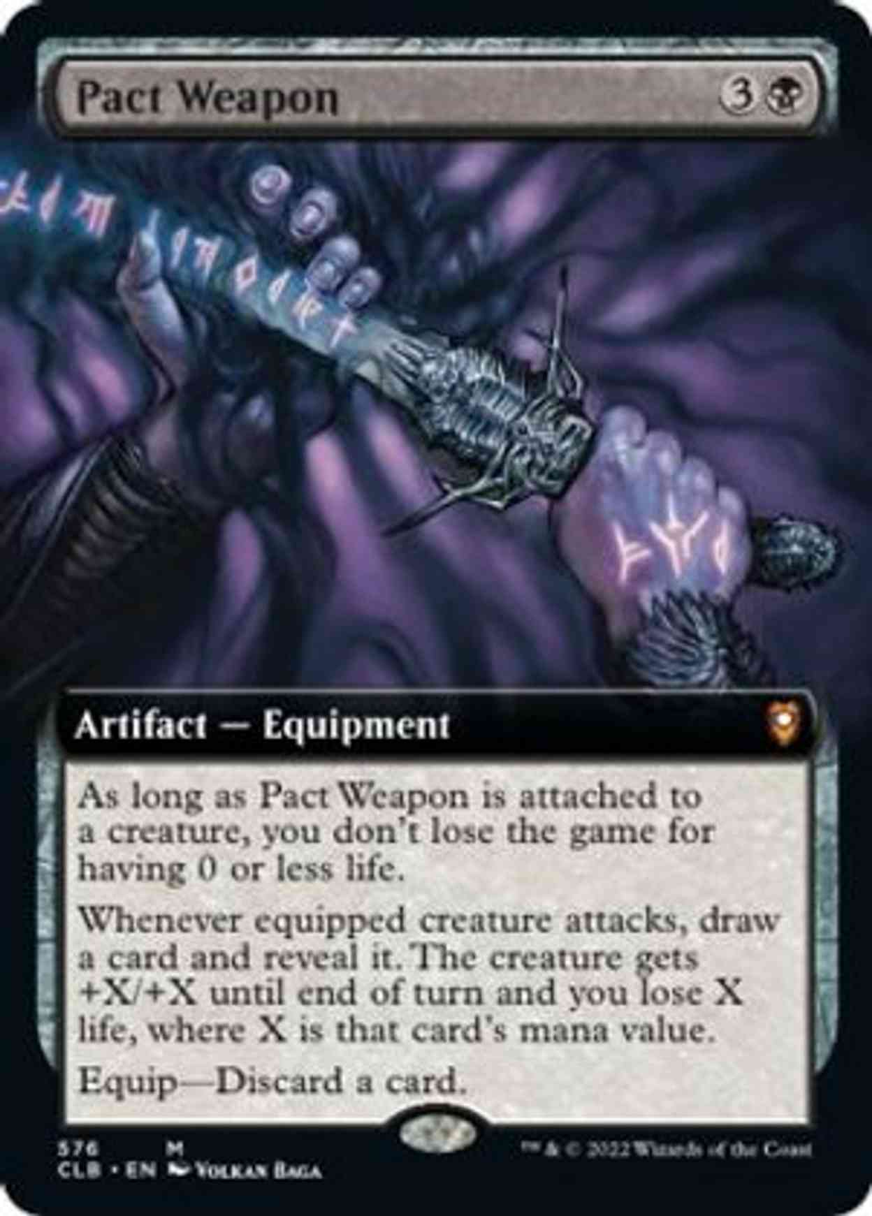 Pact Weapon (Extended Art) magic card front