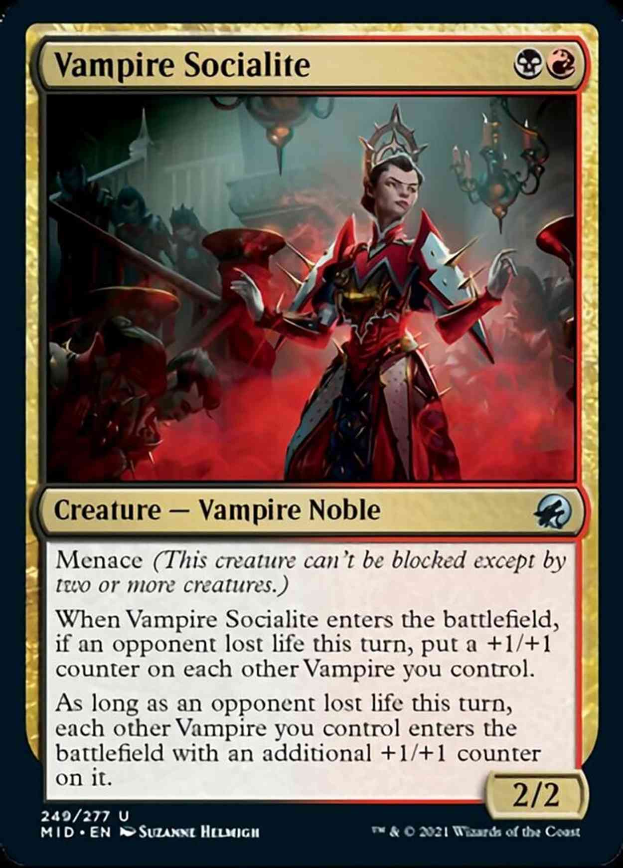 Vampire Socialite magic card front