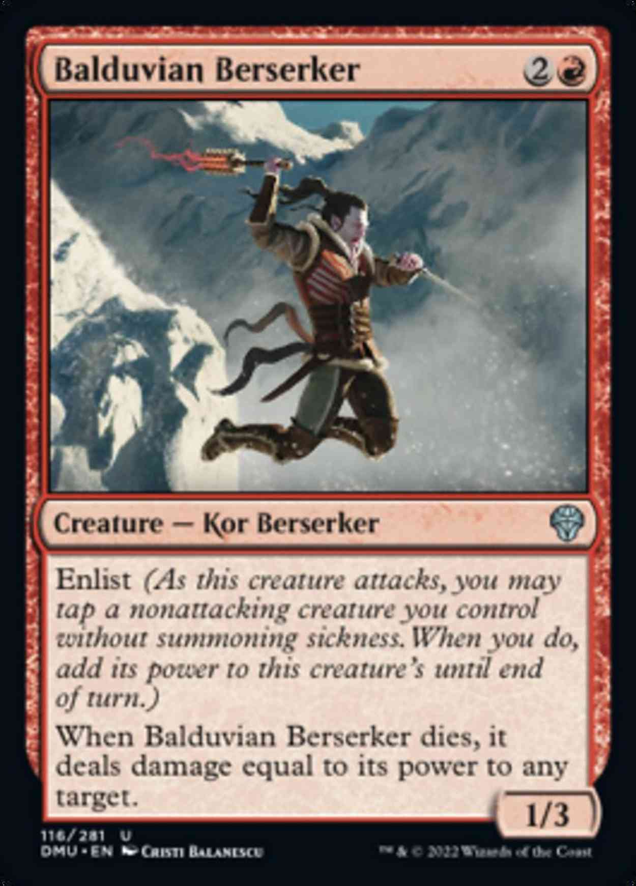 Balduvian Berserker magic card front