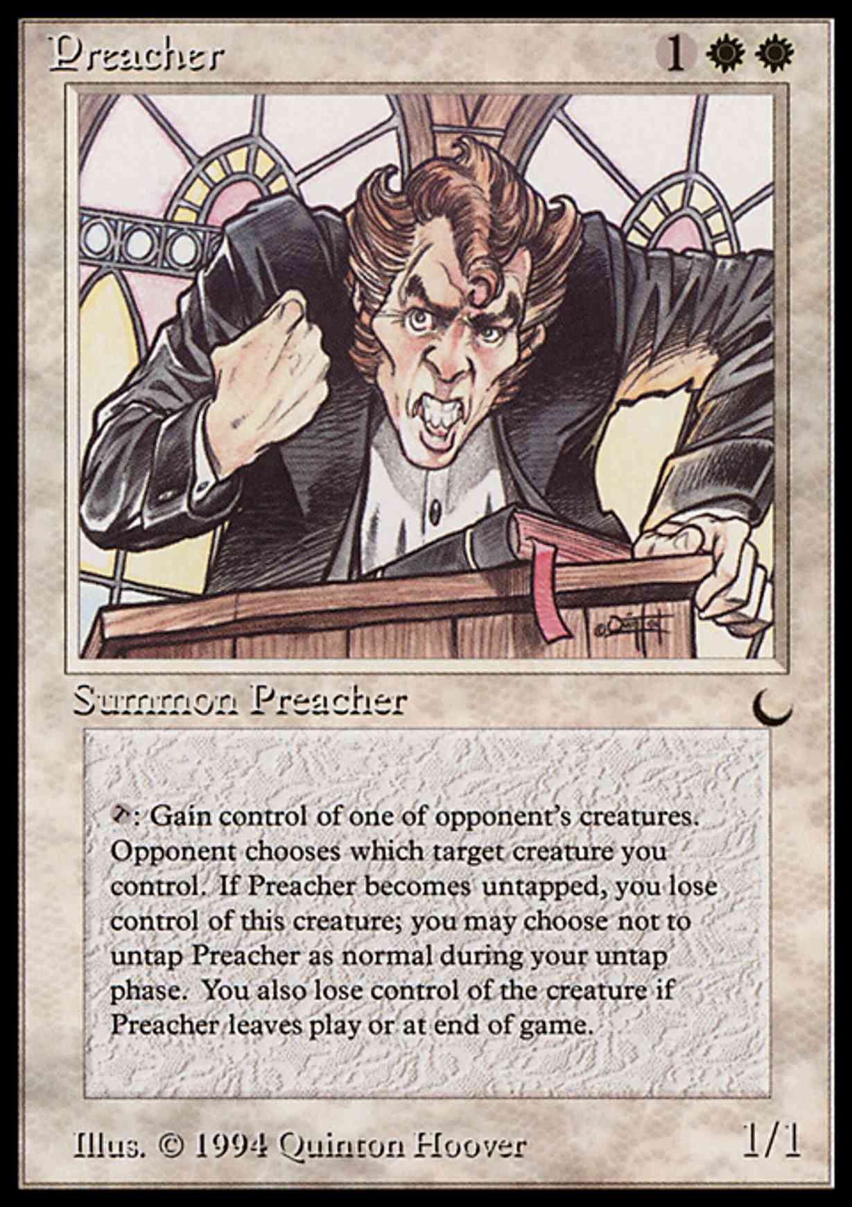 Preacher magic card front
