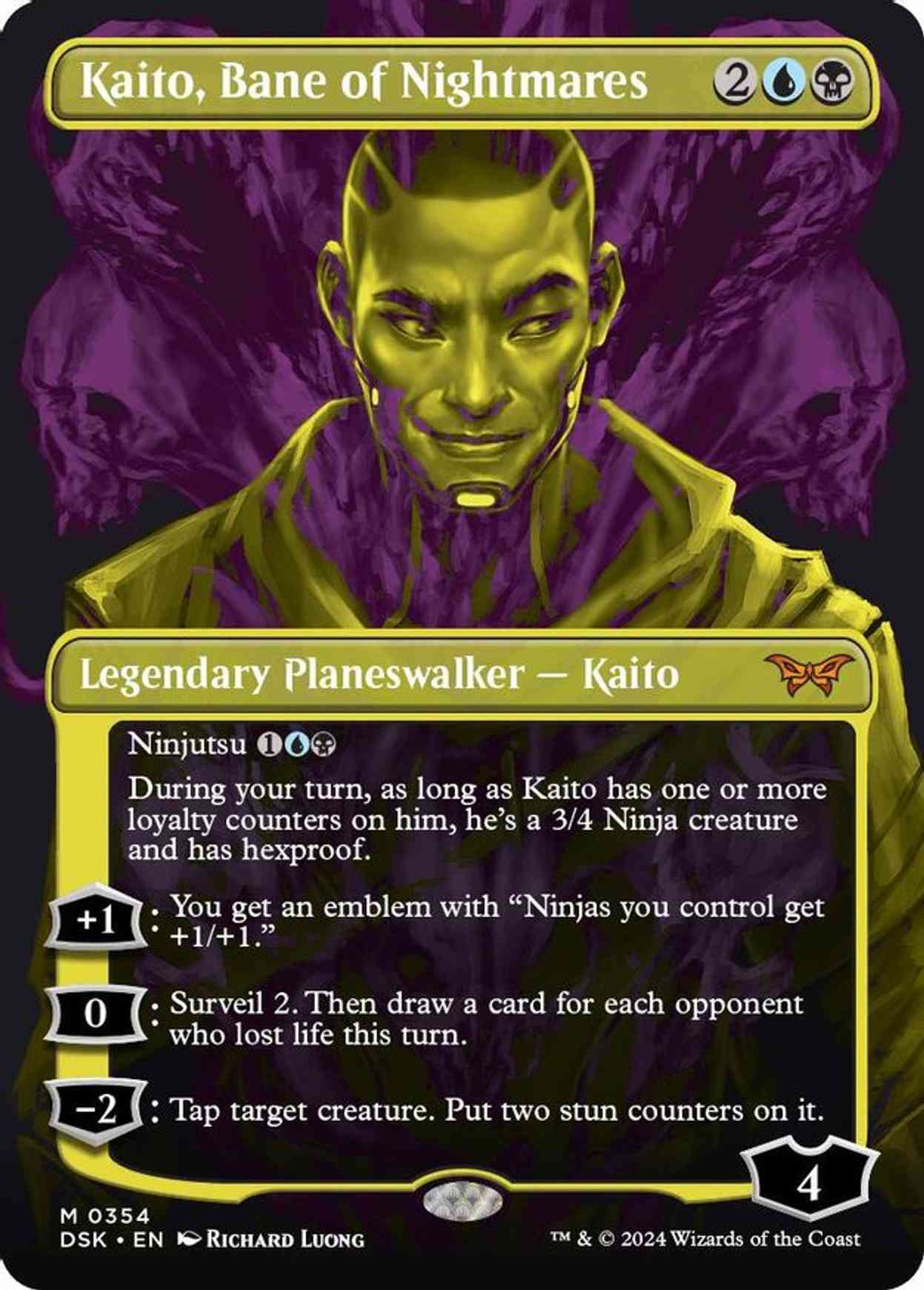 Kaito, Bane of Nightmares (Showcase) magic card front