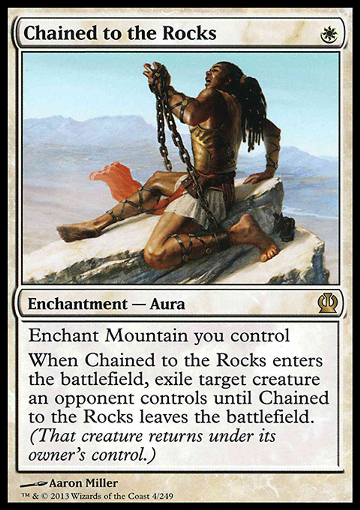 Chained to the Rocks magic card front