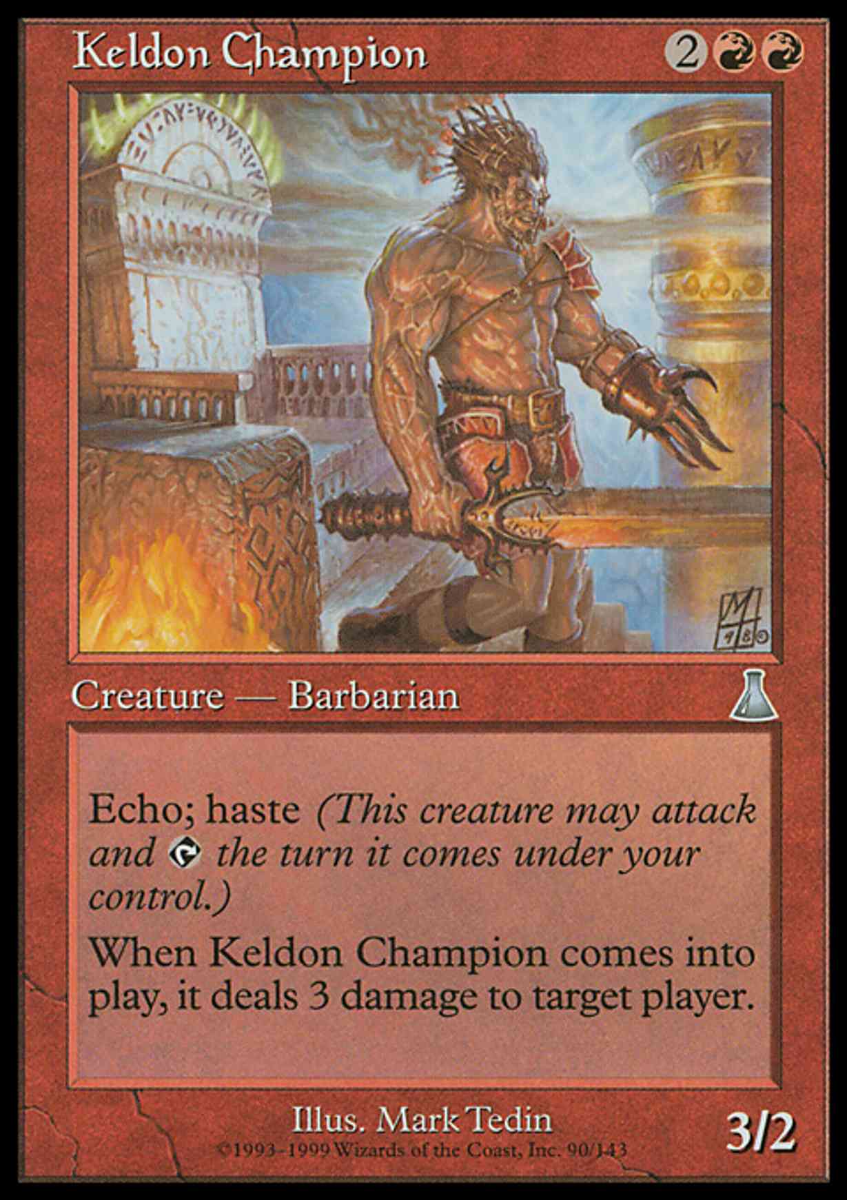 Keldon Champion magic card front