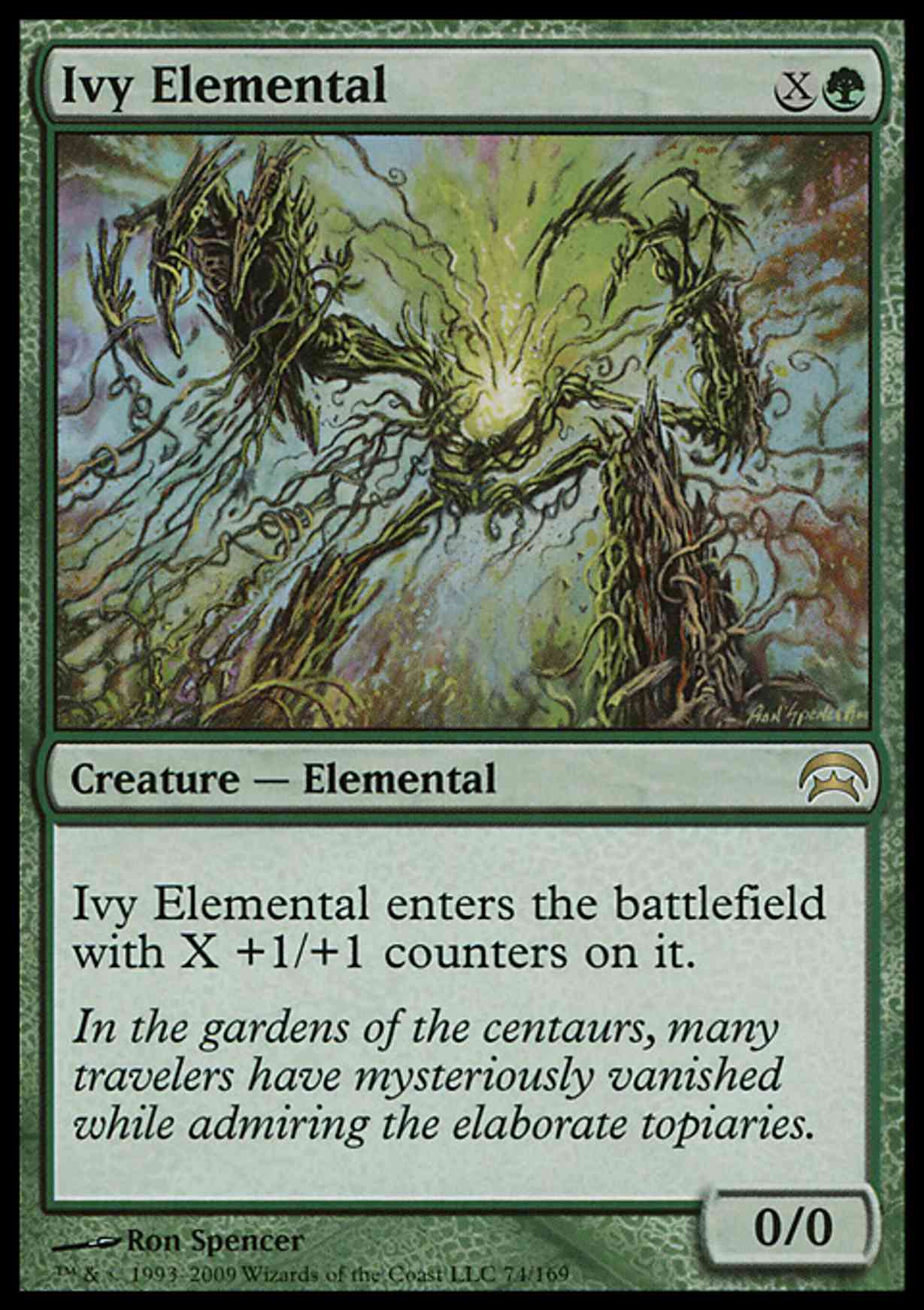 Ivy Elemental magic card front