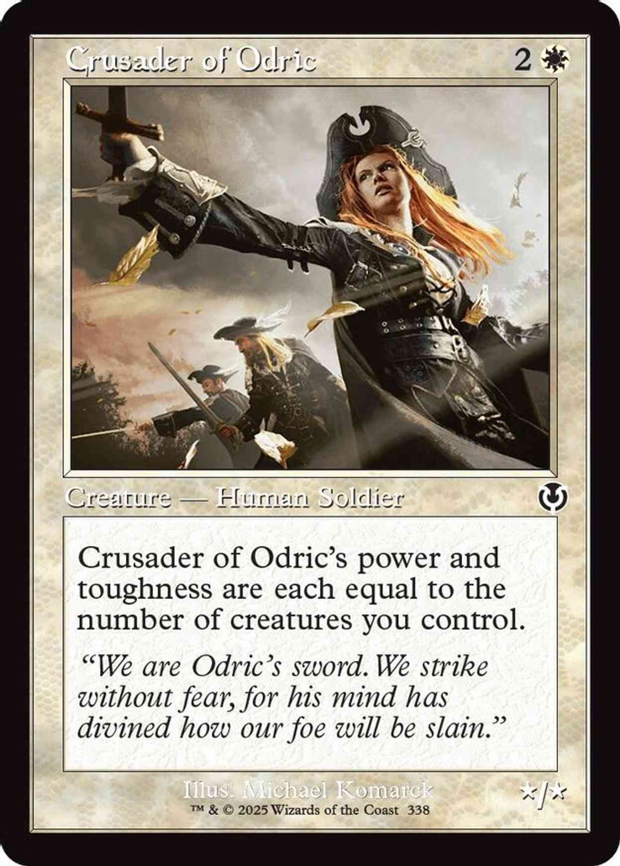 Crusader of Odric (Retro Frame) magic card front