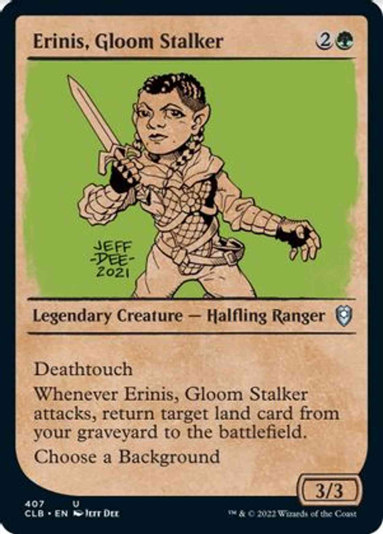 Erinis, Gloom Stalker (Showcase) magic card front