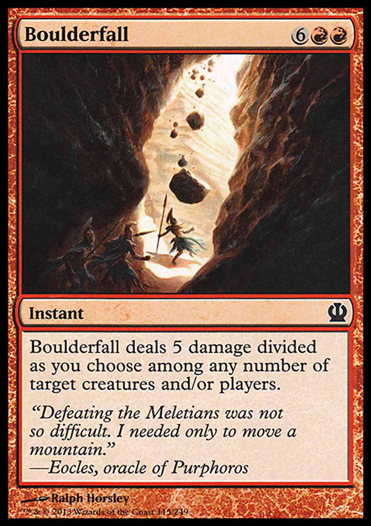 Boulderfall magic card front