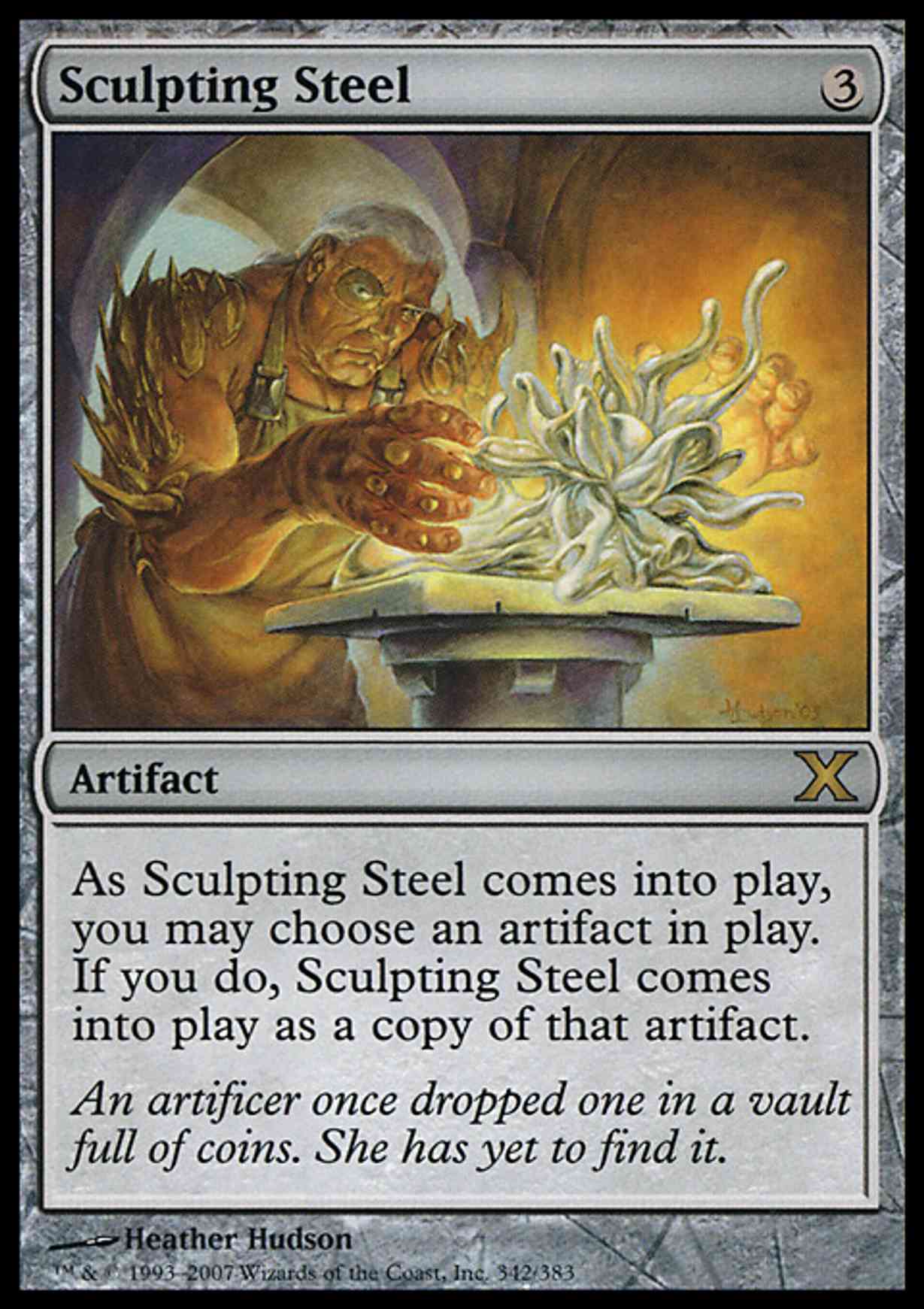 Sculpting Steel magic card front
