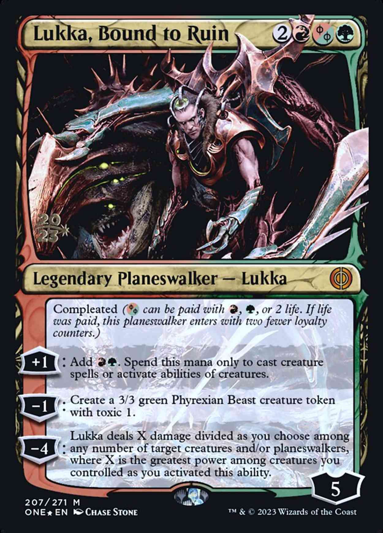 Lukka, Bound to Ruin magic card front