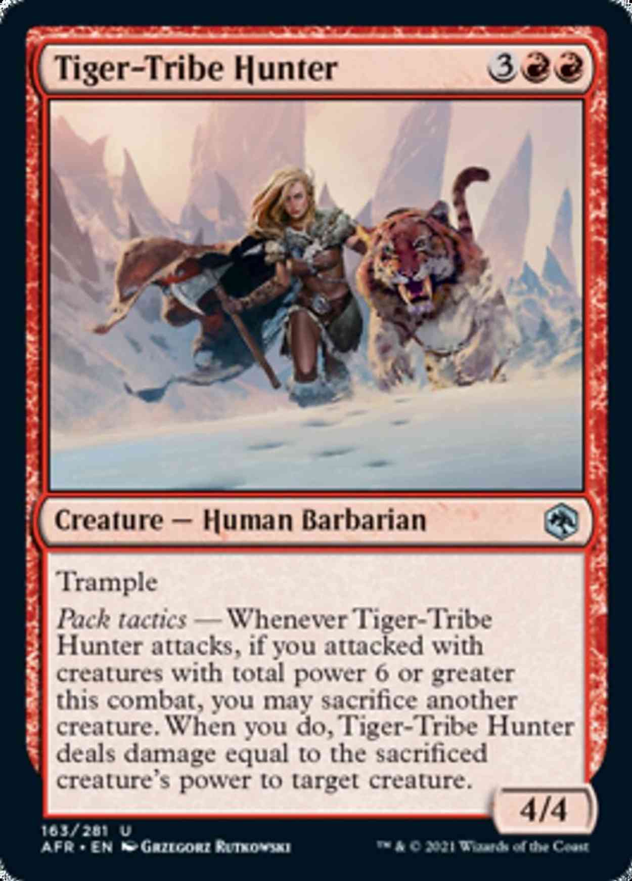 Tiger-Tribe Hunter magic card front