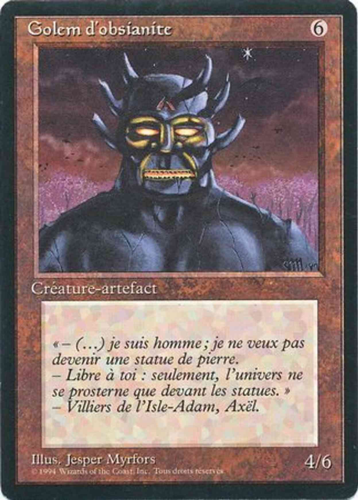 Obsianus Golem magic card front