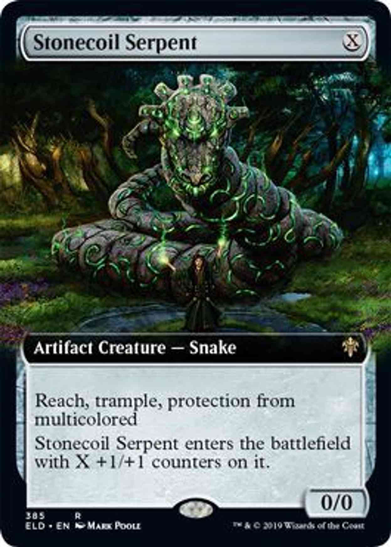 Stonecoil Serpent (Extended Art) magic card front