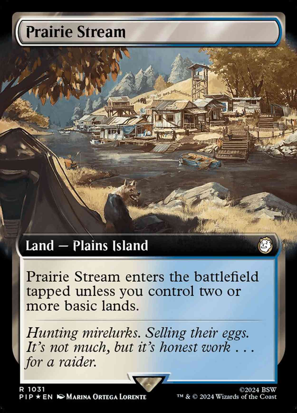 Prairie Stream (Extended Art) (Surge Foil) magic card front