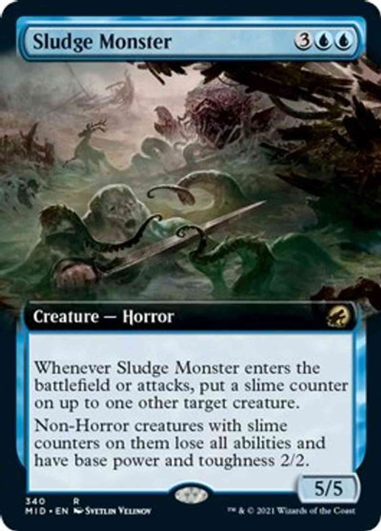 Sludge Monster (Extended Art) magic card front