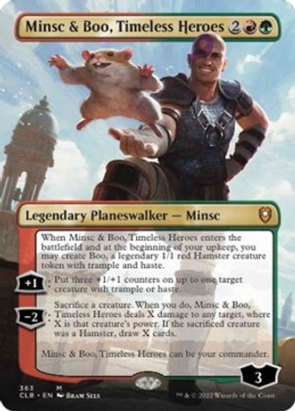 Minsc & Boo, Timeless Heroes (Borderless) magic card front