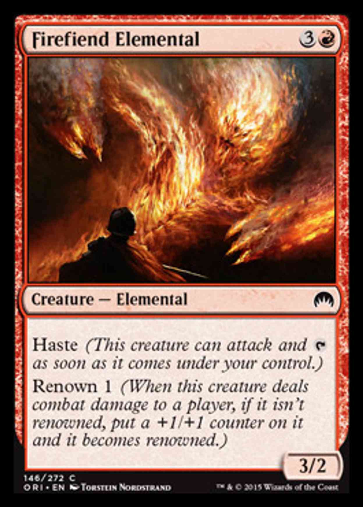 Firefiend Elemental magic card front