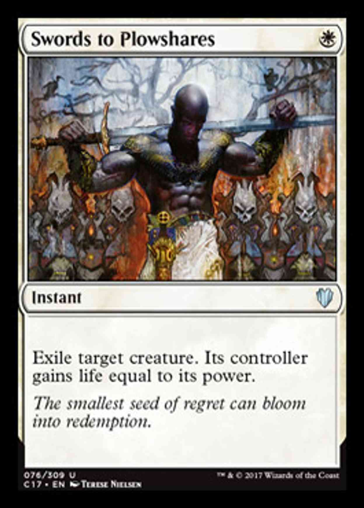 Swords to Plowshares magic card front