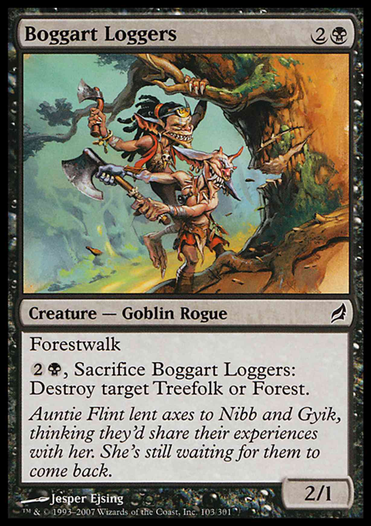 Boggart Loggers magic card front