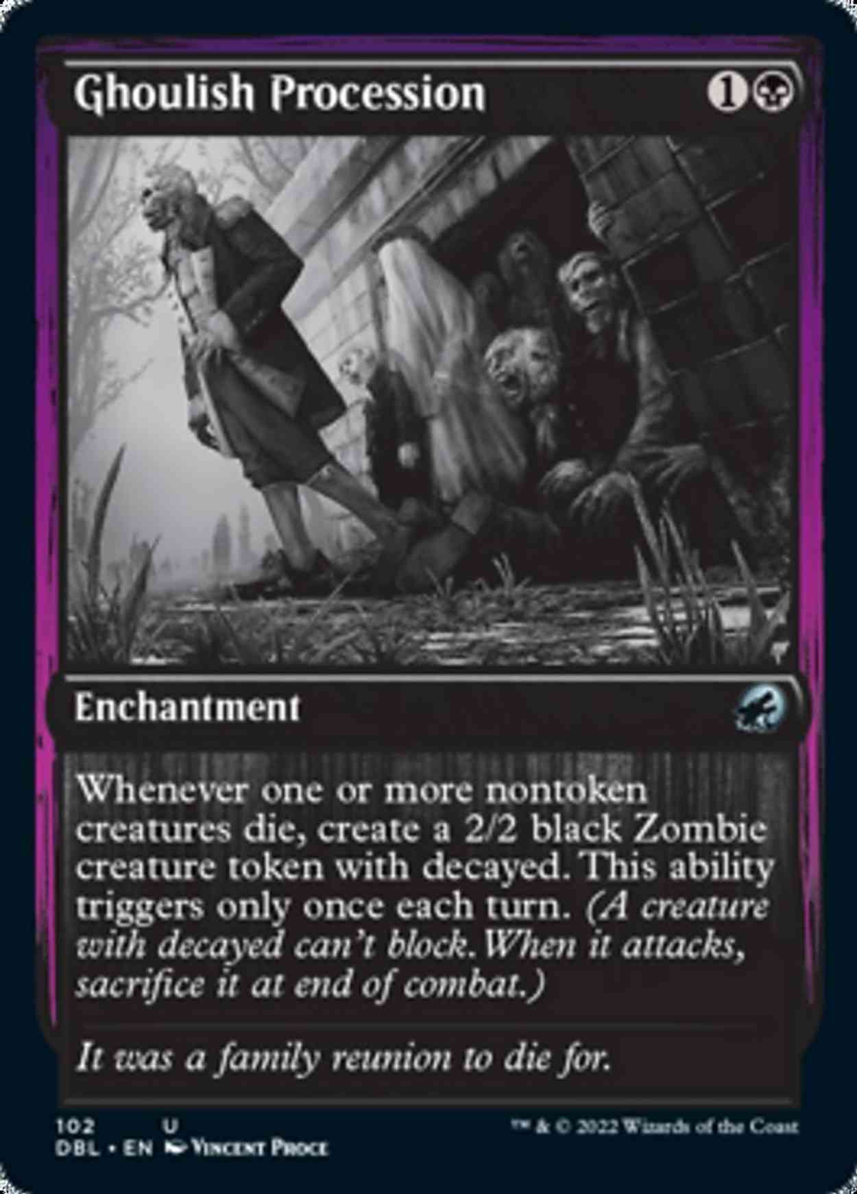 Ghoulish Procession magic card front