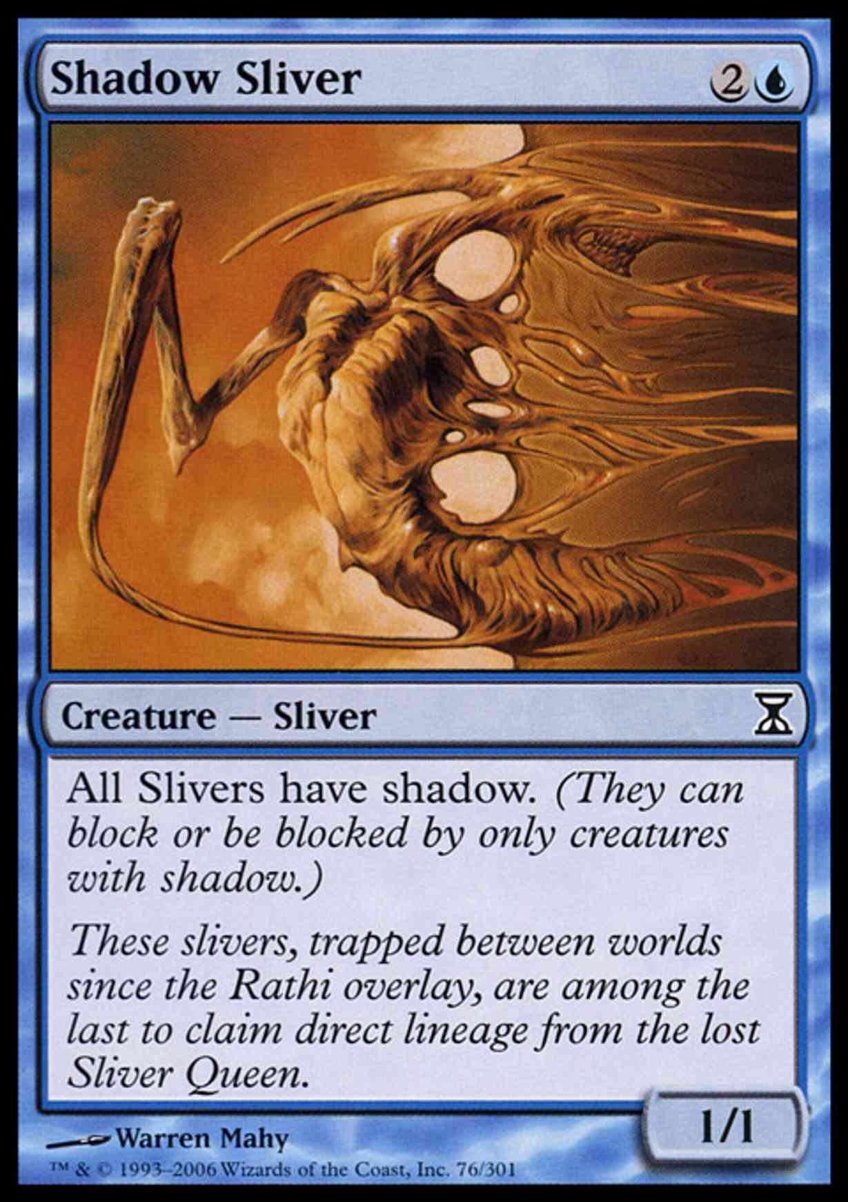 Shadow Sliver magic card front