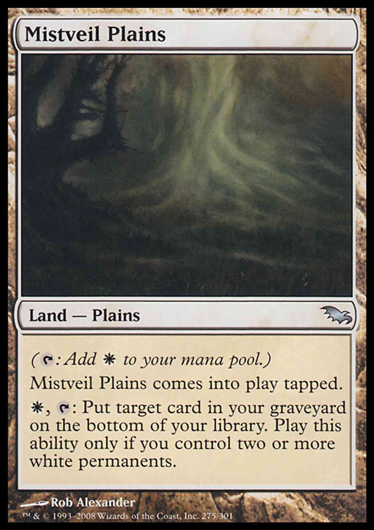 Mistveil Plains magic card front