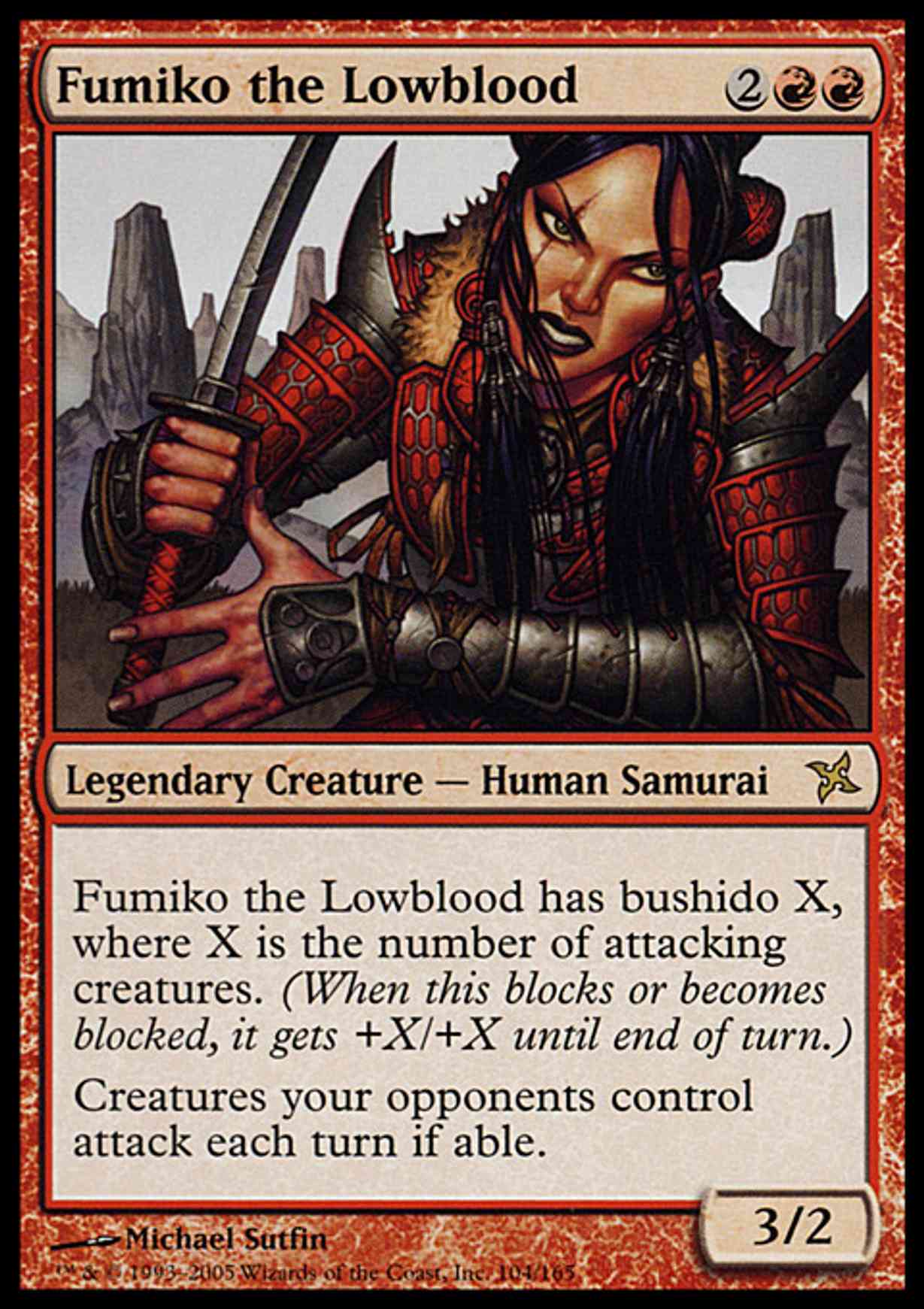 Fumiko the Lowblood magic card front