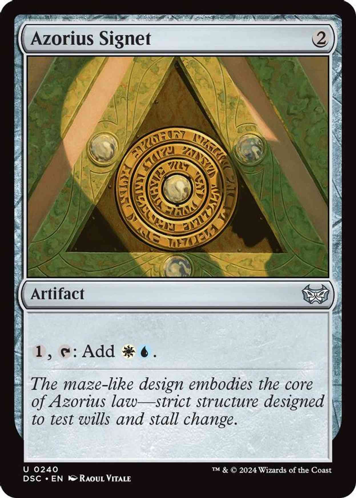 Azorius Signet magic card front