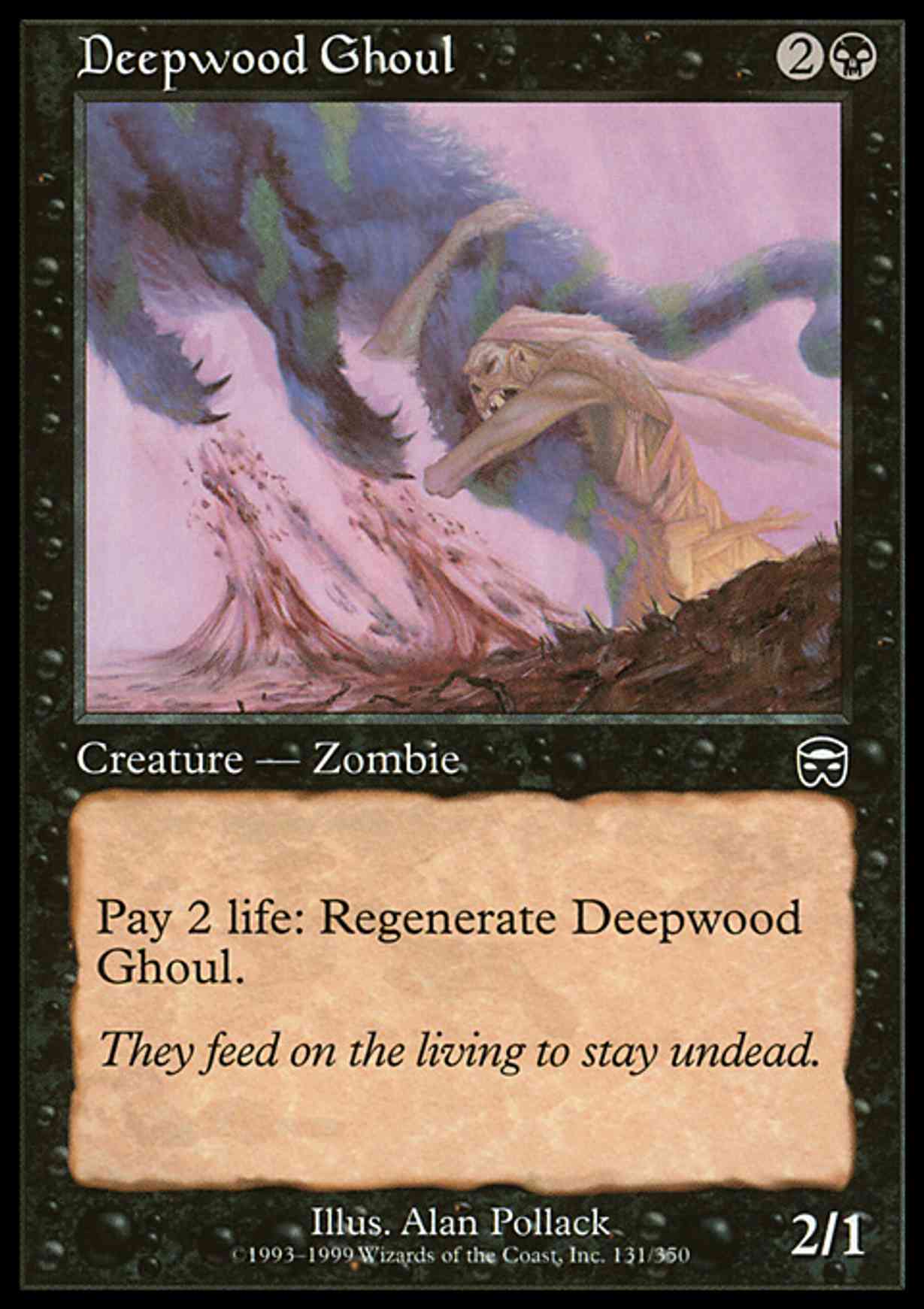 Deepwood Ghoul magic card front