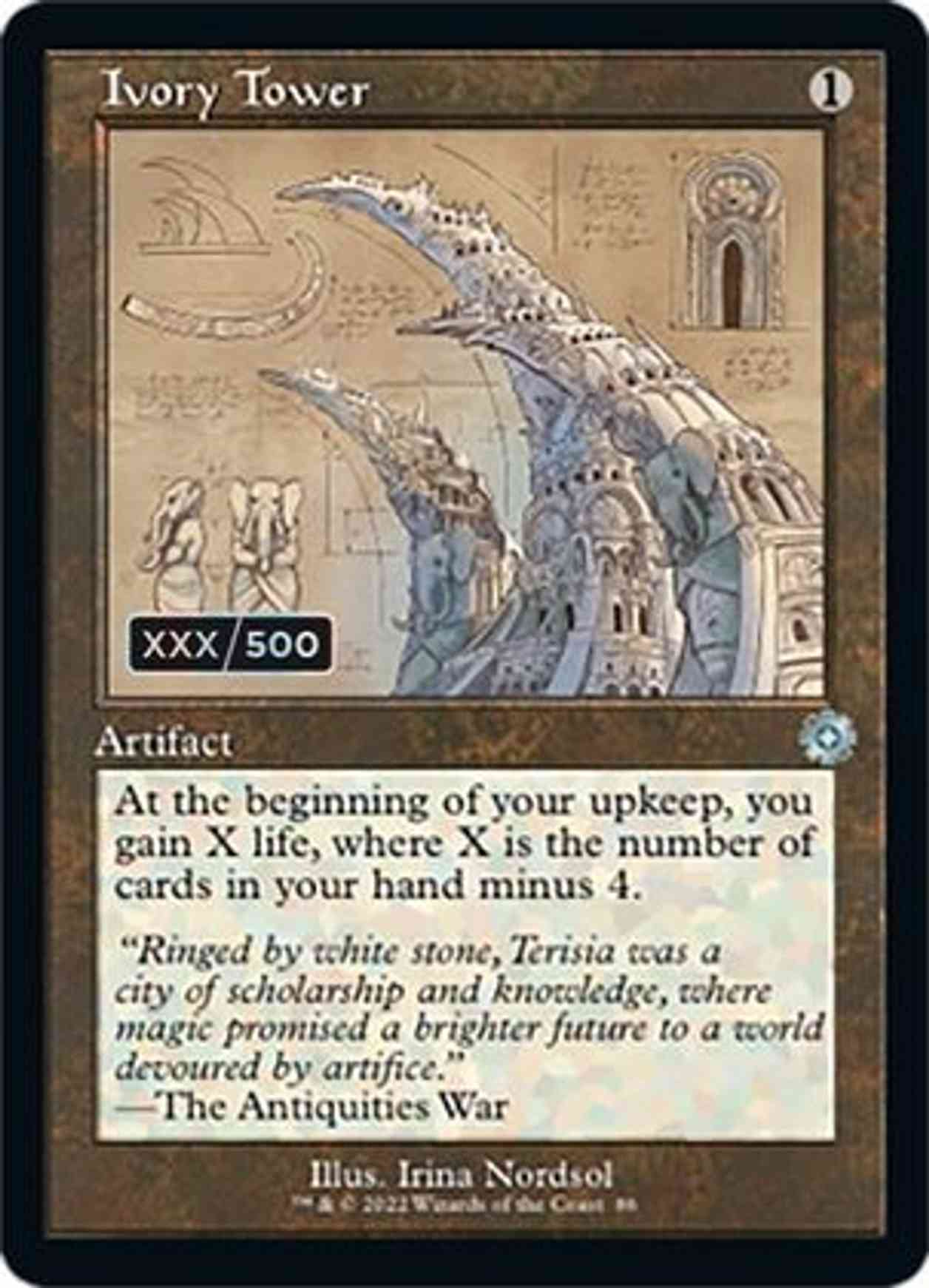Ivory Tower (Schematic) (Serial Numbered) magic card front