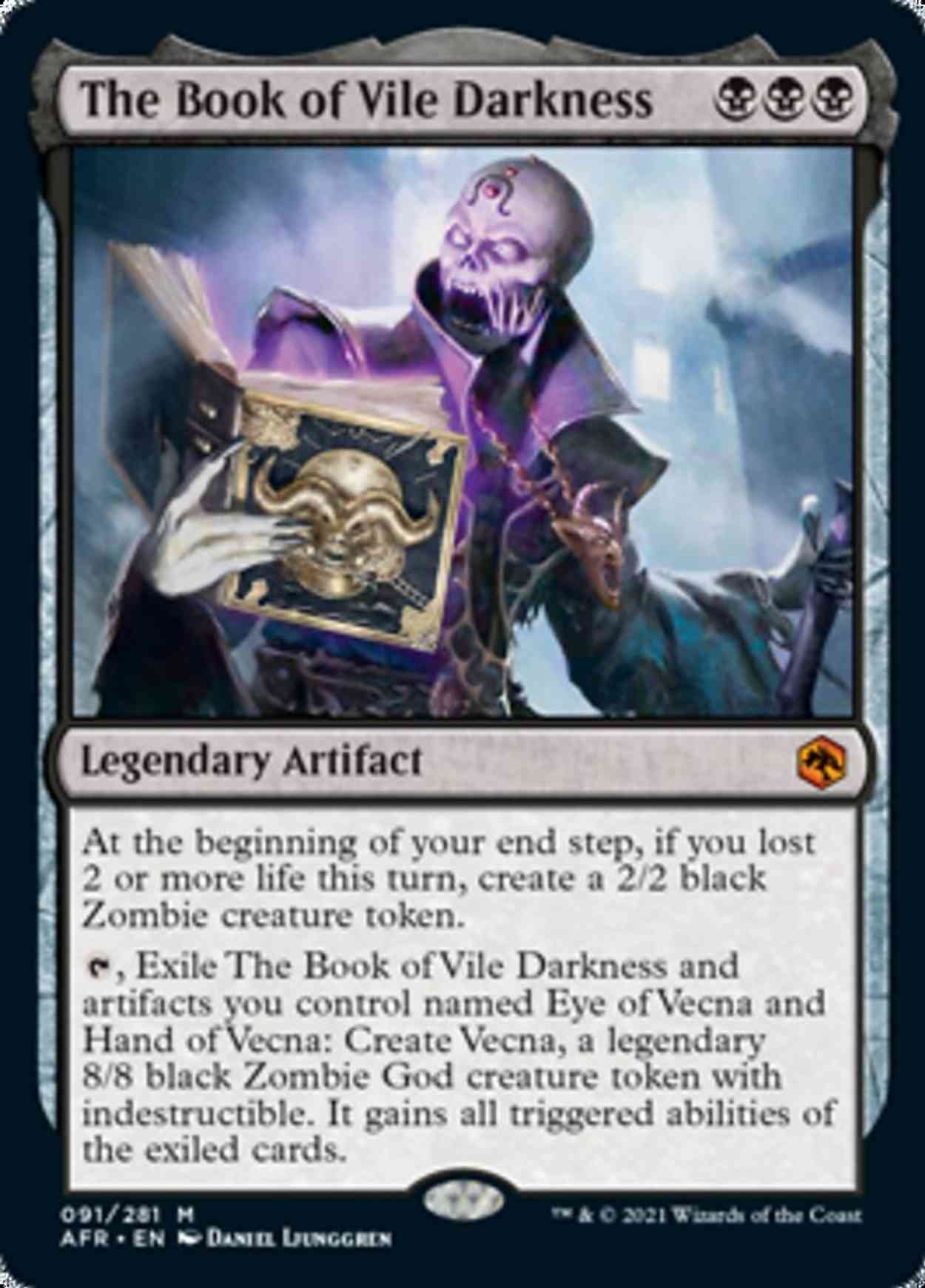 The Book of Vile Darkness magic card front