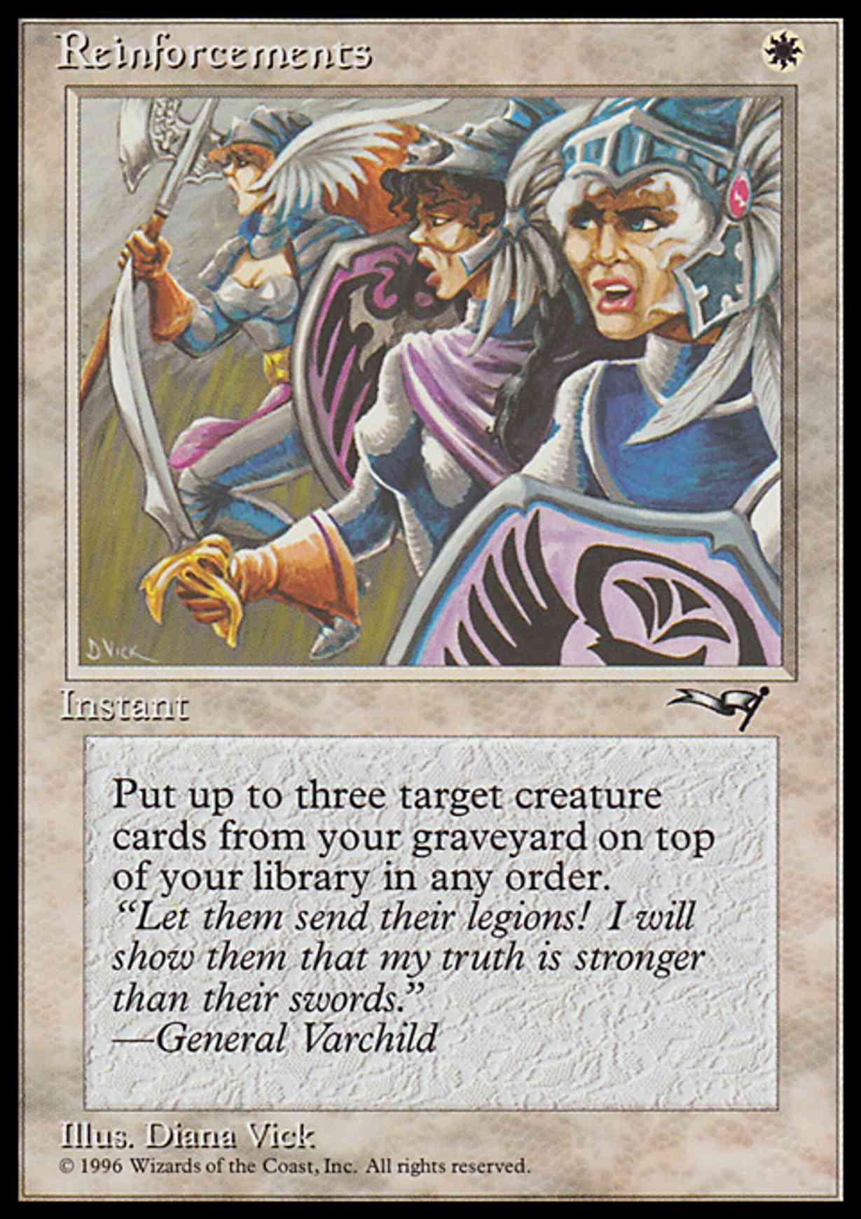 Reinforcements (Line-up) magic card front