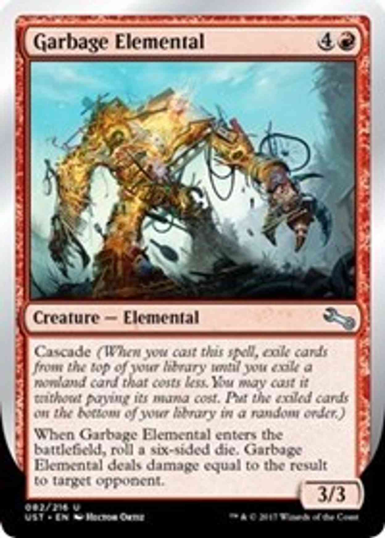 Garbage Elemental (D) magic card front