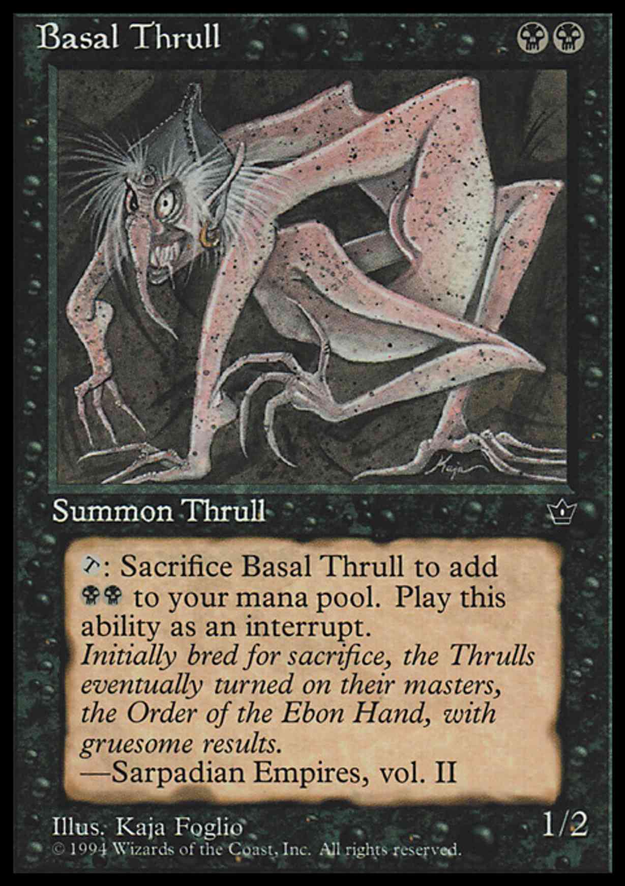 Basal Thrull magic card front