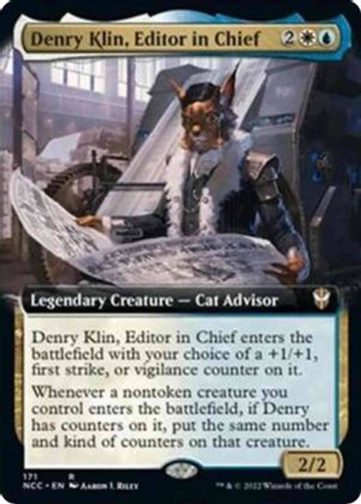Denry Klin, Editor in Chief (Extended Art) magic card front