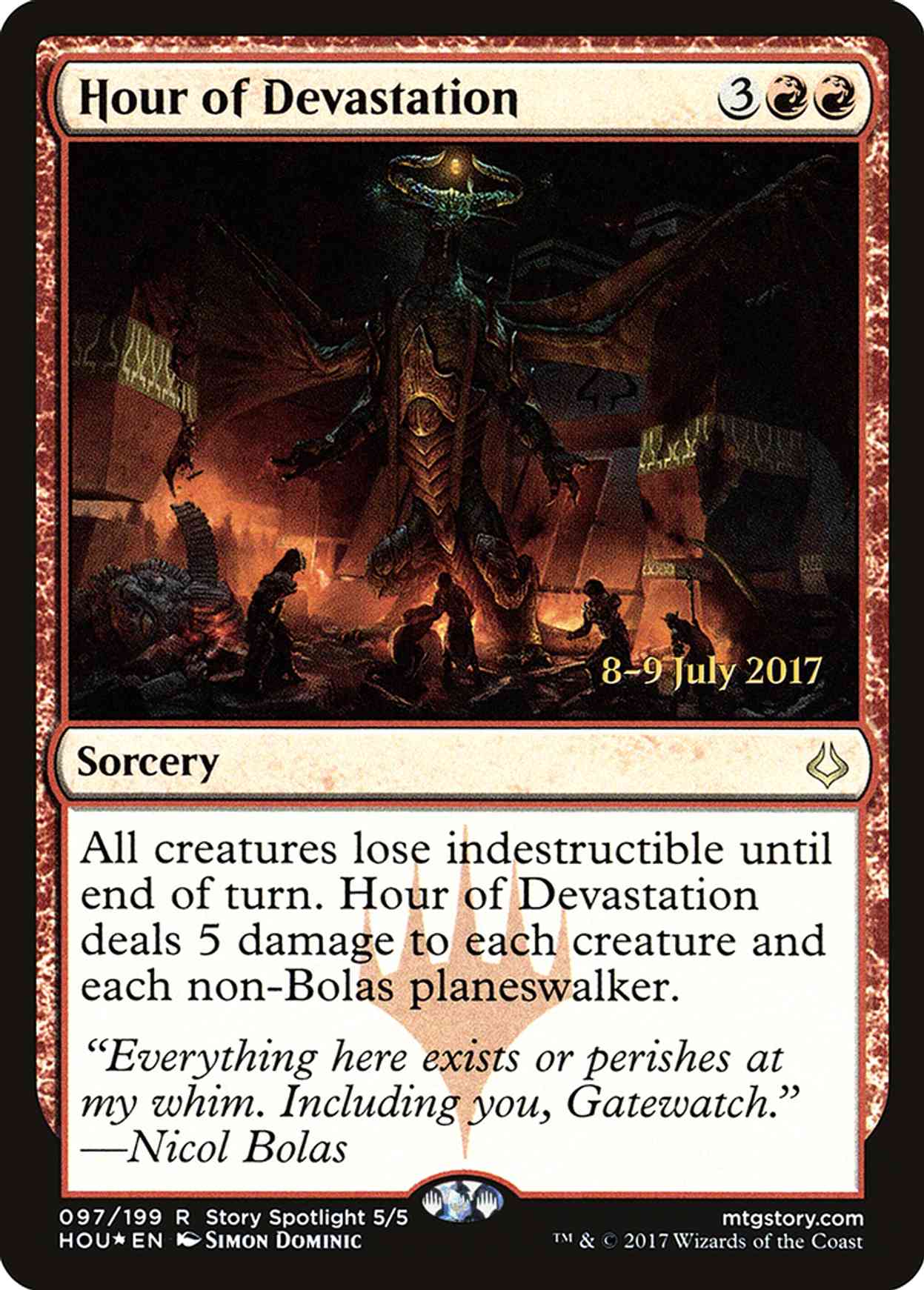 Hour of Devastation magic card front