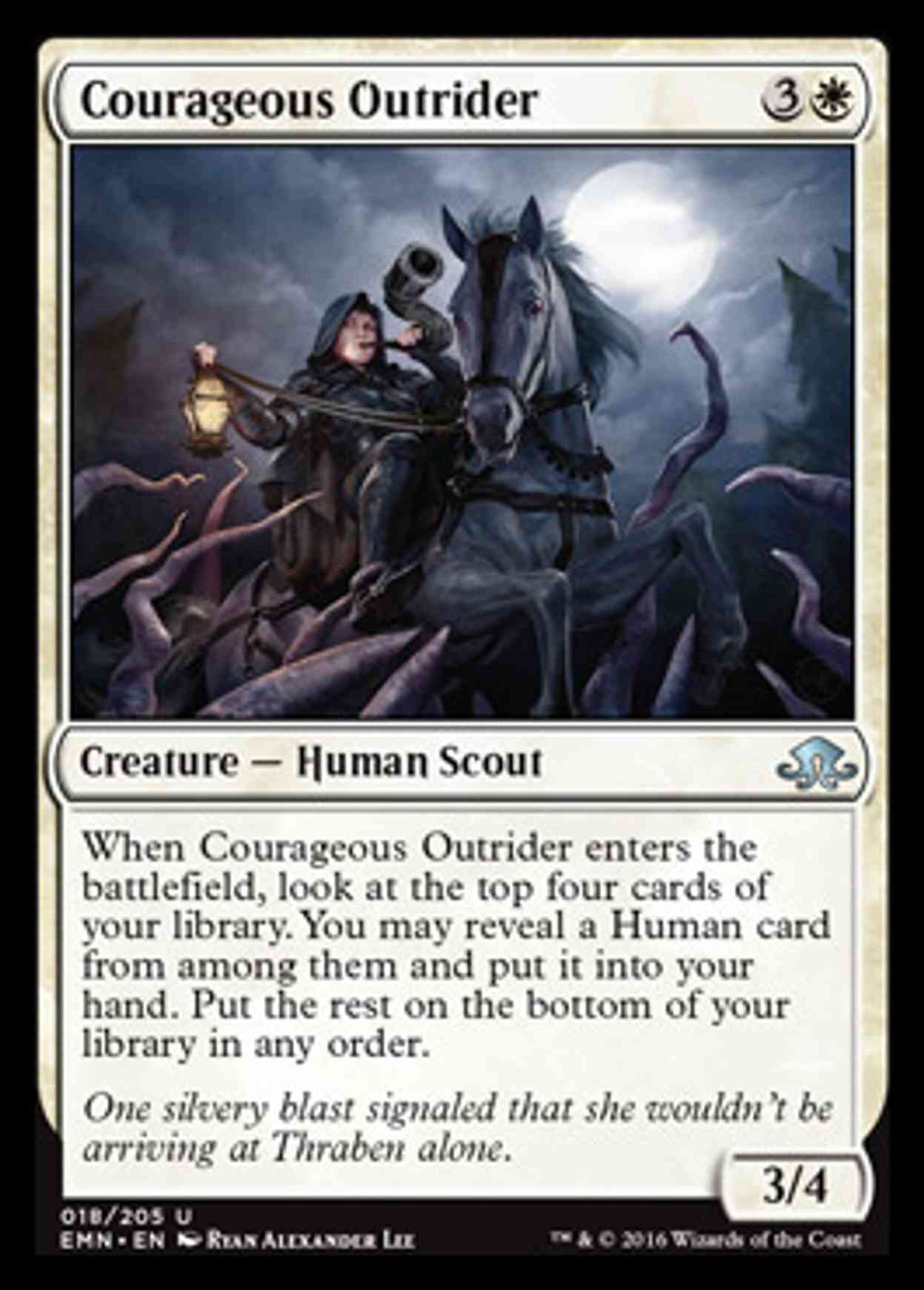 Courageous Outrider magic card front