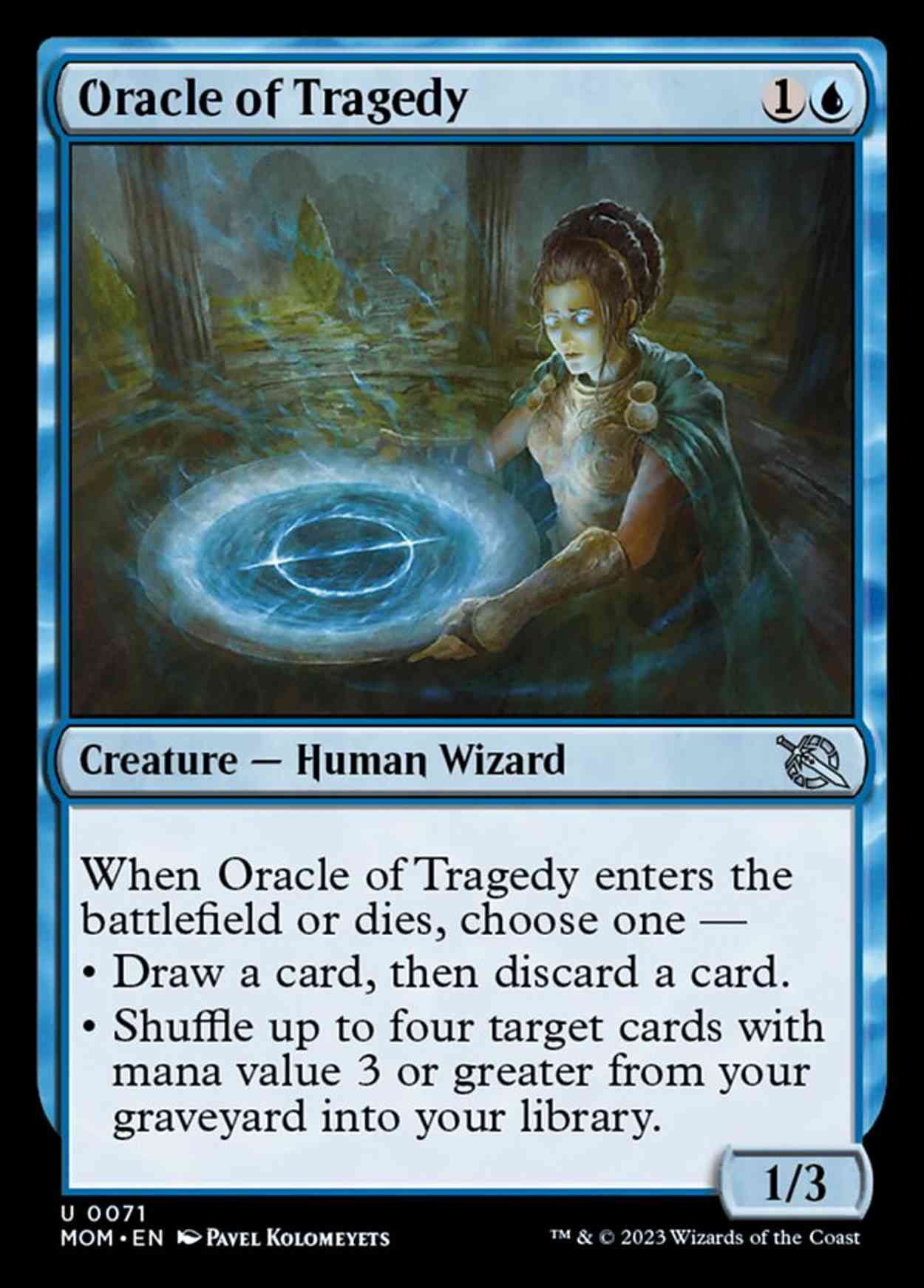 Oracle of Tragedy magic card front