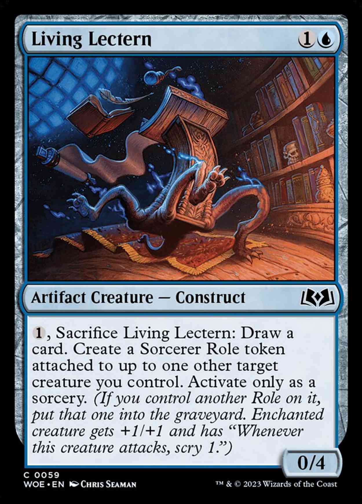Living Lectern magic card front