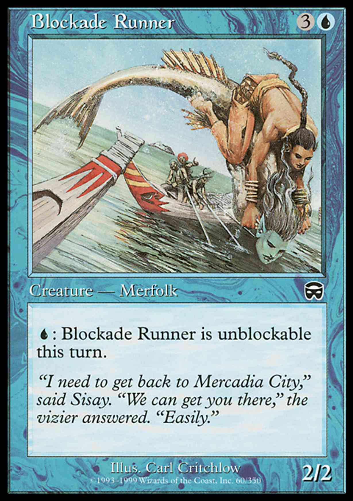Blockade Runner magic card front